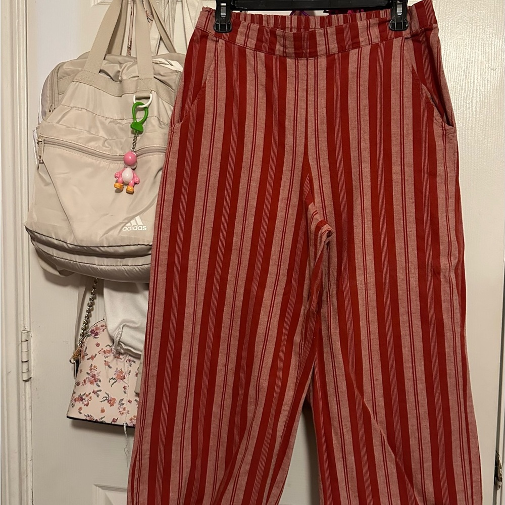 Arizona Jean Company Red Striped Pants